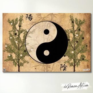 El Yin y el Yang, cuadro en lienzo