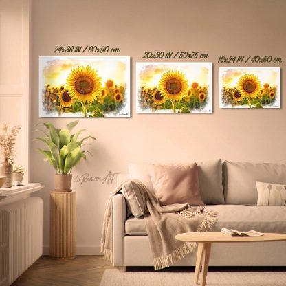 Cuadros de girasoles