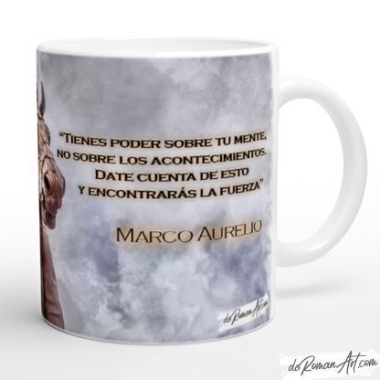 Frase de Marco Aurelio en Taza