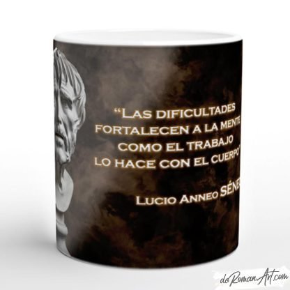 Taza con frase de Séneca