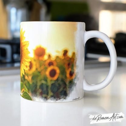 Taza de café de Girasoles