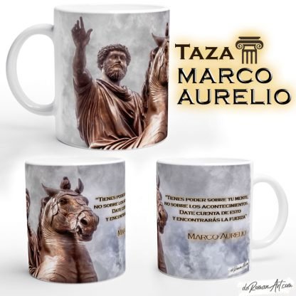 Taza Marco Aurelio con frase - Estoico